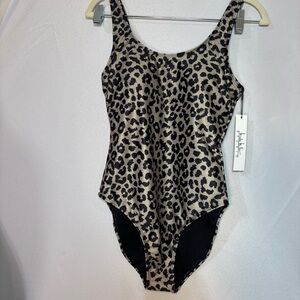 Nicole Miller Studio Cheetah Print Print Swimsuit